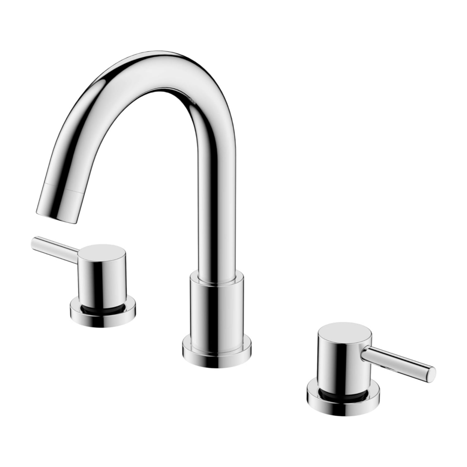 Brushed Nickel Bathroom Faucet 3 Hole,8 Inch Bathroom Faucet with Metal Pop-up Drain Assembly, Two Handle Vanity Faucet with cUPC Supply Lines, 8" Widespread Bathroom Sink Faucet