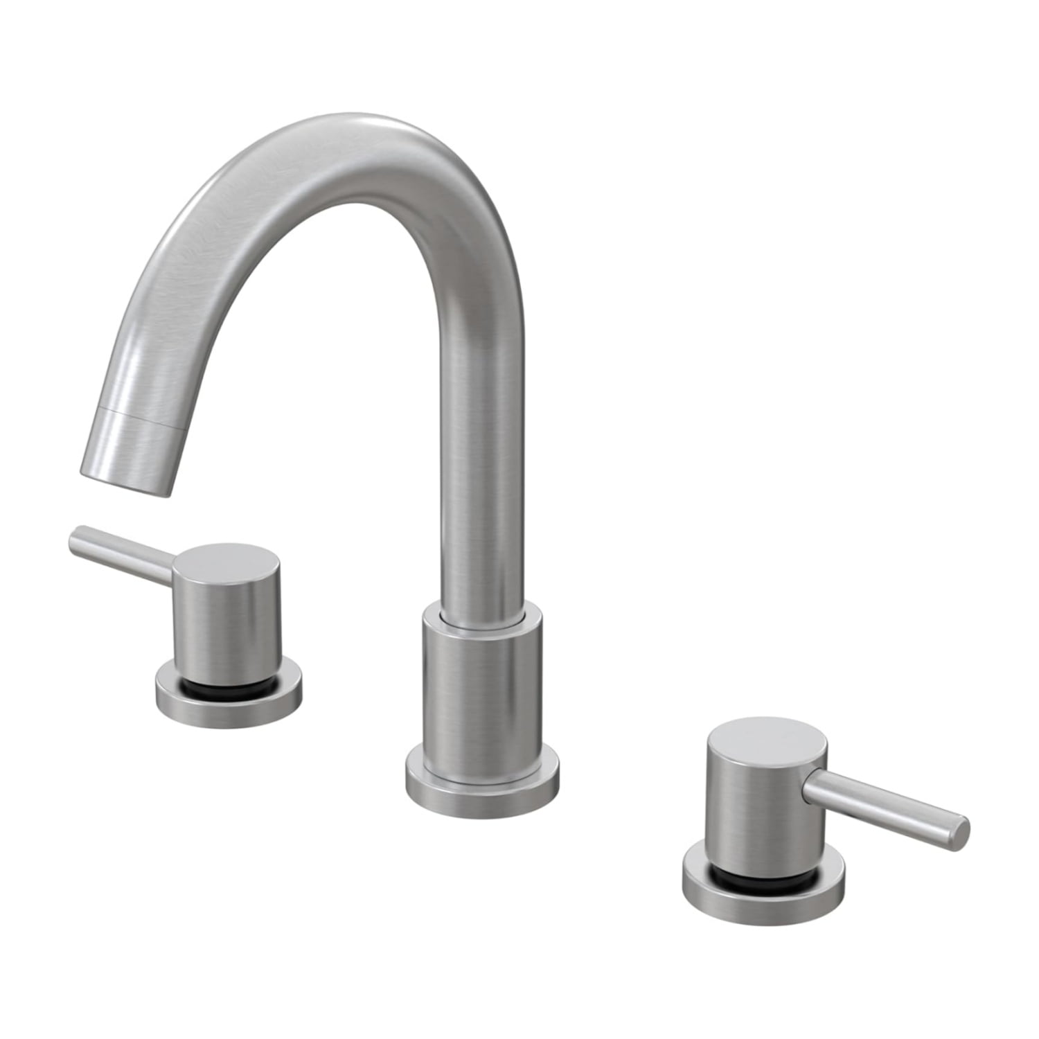 Brushed Nickel Bathroom Faucet 3 Hole,8 Inch Bathroom Faucet with Metal Pop-up Drain Assembly, Two Handle Vanity Faucet with cUPC Supply Lines, 8" Widespread Bathroom Sink Faucet