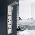 thumbnail image 1 of Brushed Nickel Bathroom Shower Syatem LED Shower Panel Tower With Shower Temperature Screen, 1 of 7