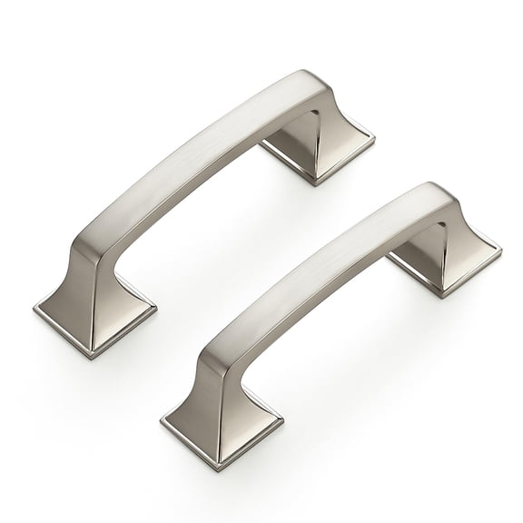Brushed Nickel Cabinet Handles Arch Pulls 3 Inch