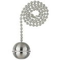 thumbnail image 1 of Brushed Nickel Finish Beaded Ball Pull Chain, 1 of 1
