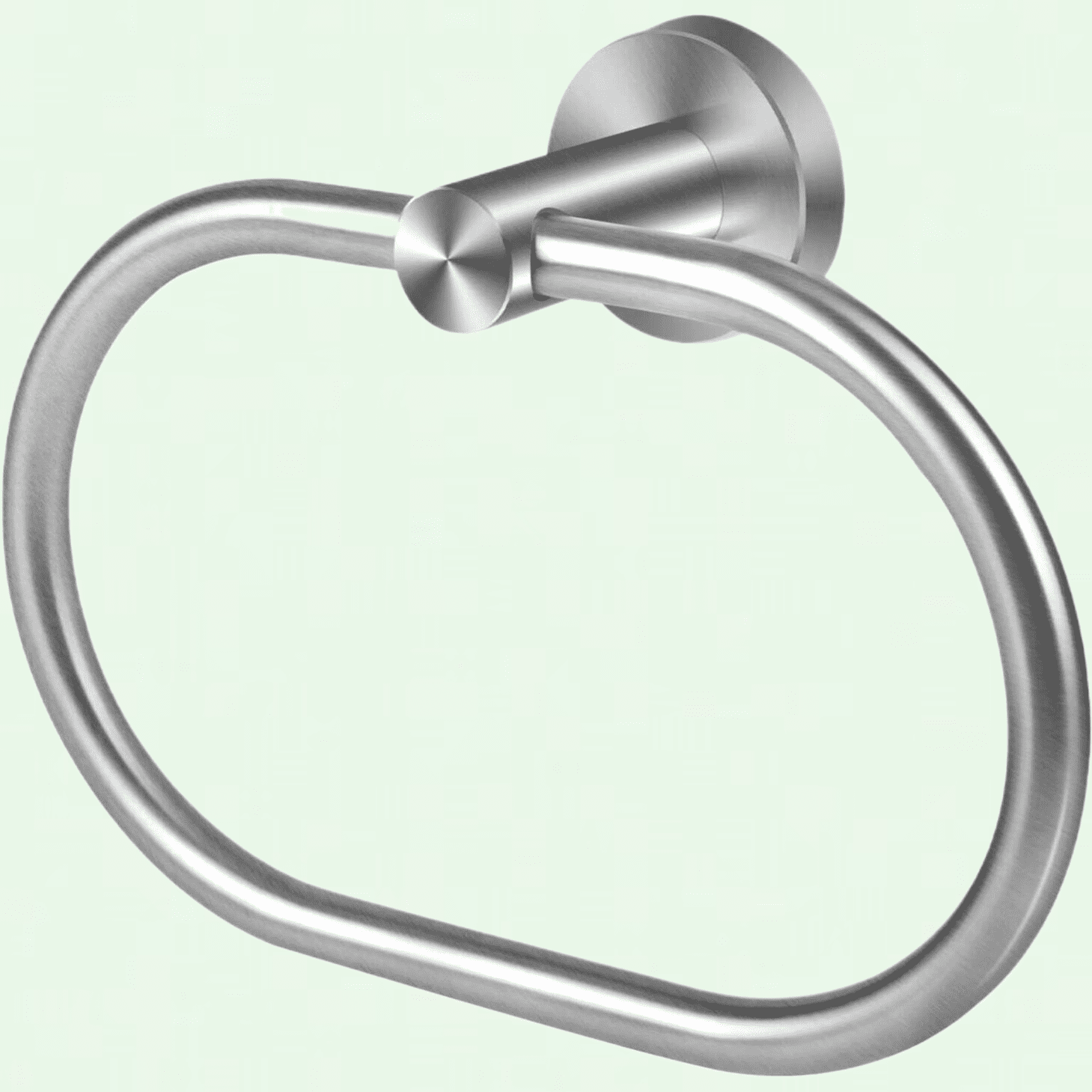 Brushed Nickel Round Wall Mounted Stainless Steel Towel Ring
