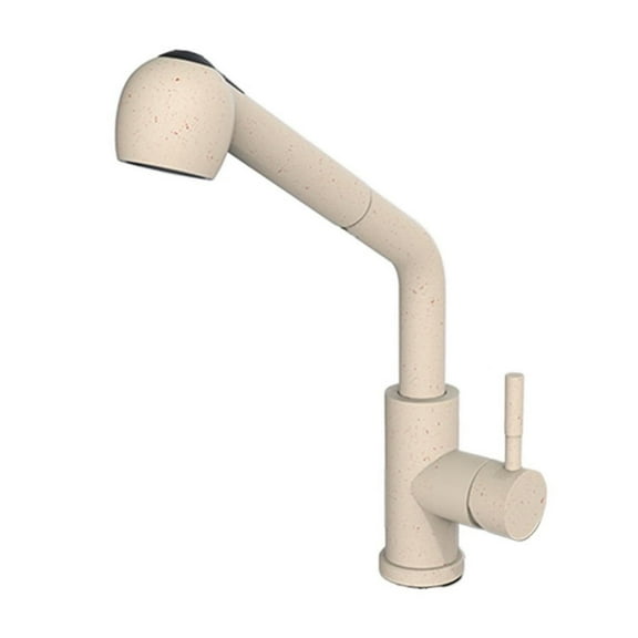 Brushed Nickel Kitchen Faucets Single Hole 360 Degree Swivel Pull Out Black Kitchen Sink Faucet Mixer Stainless Steel Tap