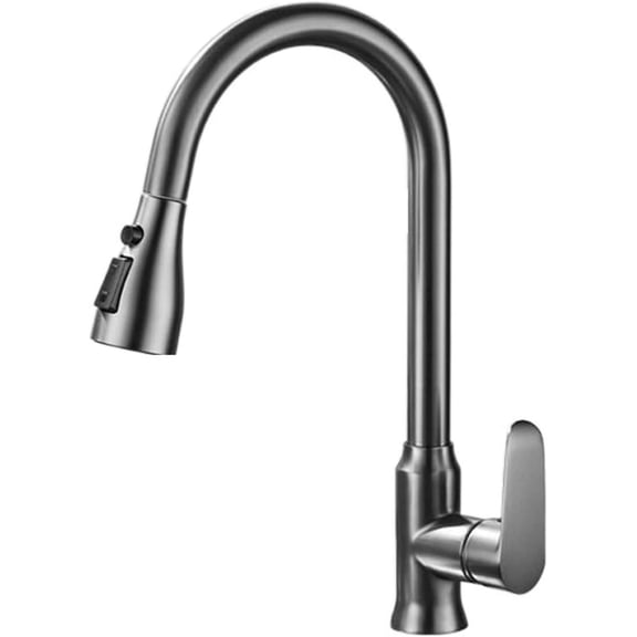 Brushed Nickel Kitchen Faucets Single Hole Pull Out Spout Kitchen Sink Mixer Tap Stream Sprayer Head Chrome/Mixer Tap 9906