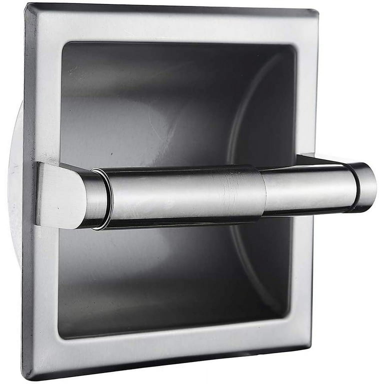 Designer's Image™ Brushed Nickel Recessed Toilet Paper Holder at