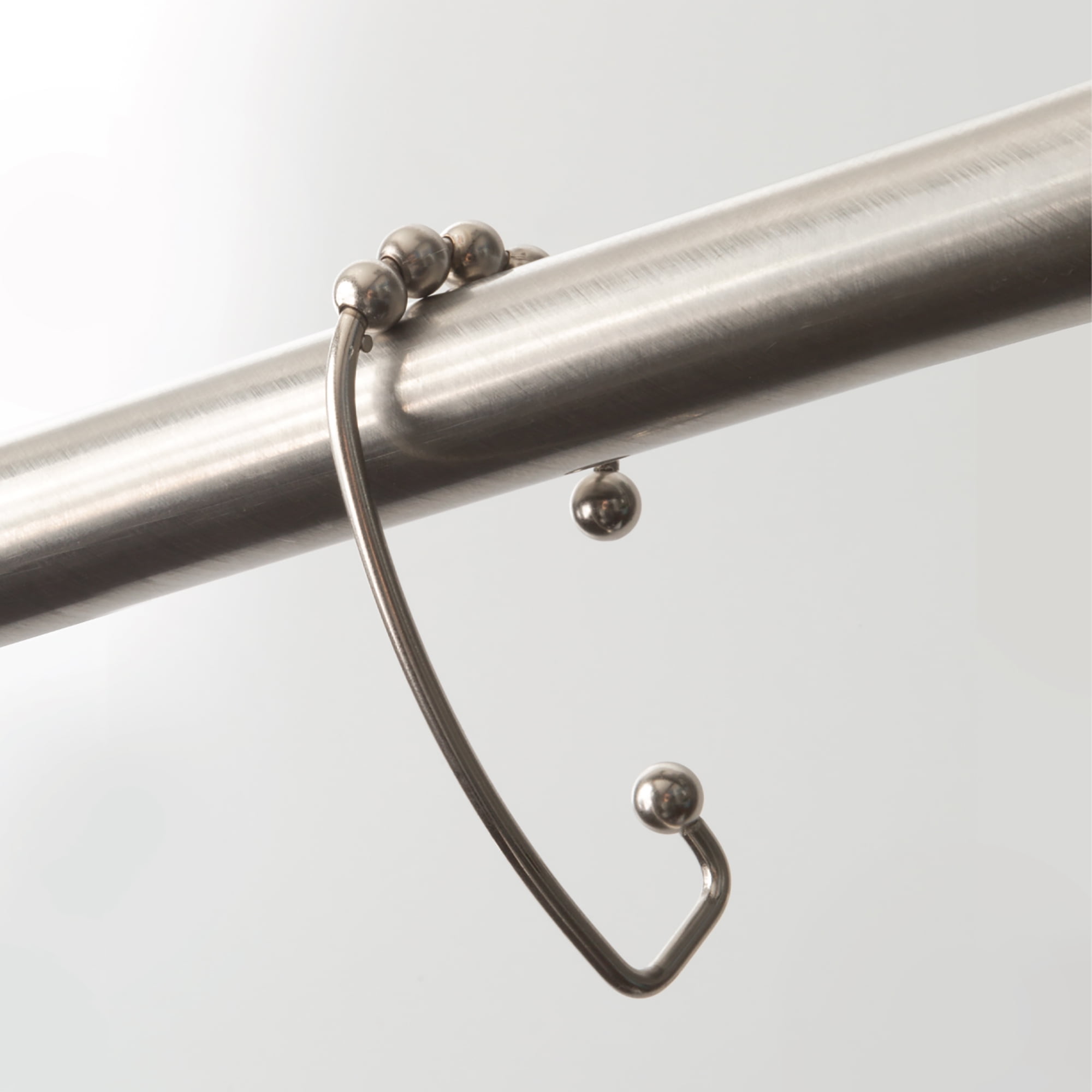 Brushed Nickel Shower Hooks, Better Homes & Gardens Rustproof Easy Glide, Stainless Steel Set of