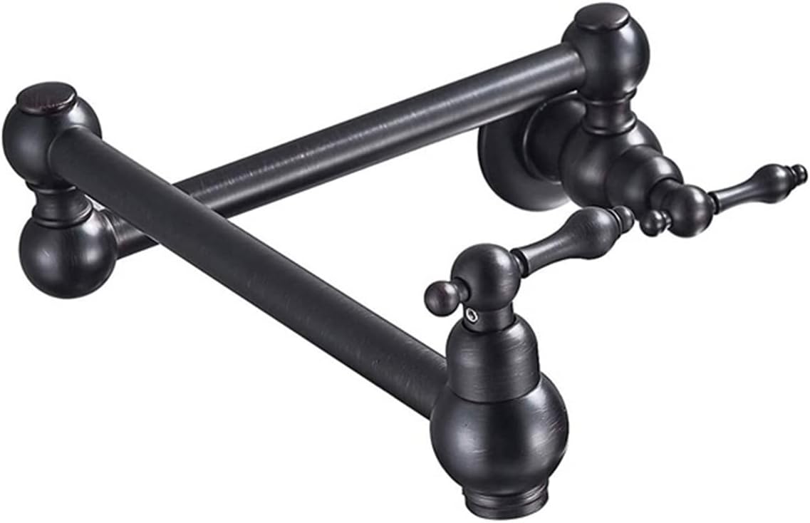 Brushed Nickel Single Handle Bathroom Kitchen Faucet One Hole Cold Water Folding Washing Basin