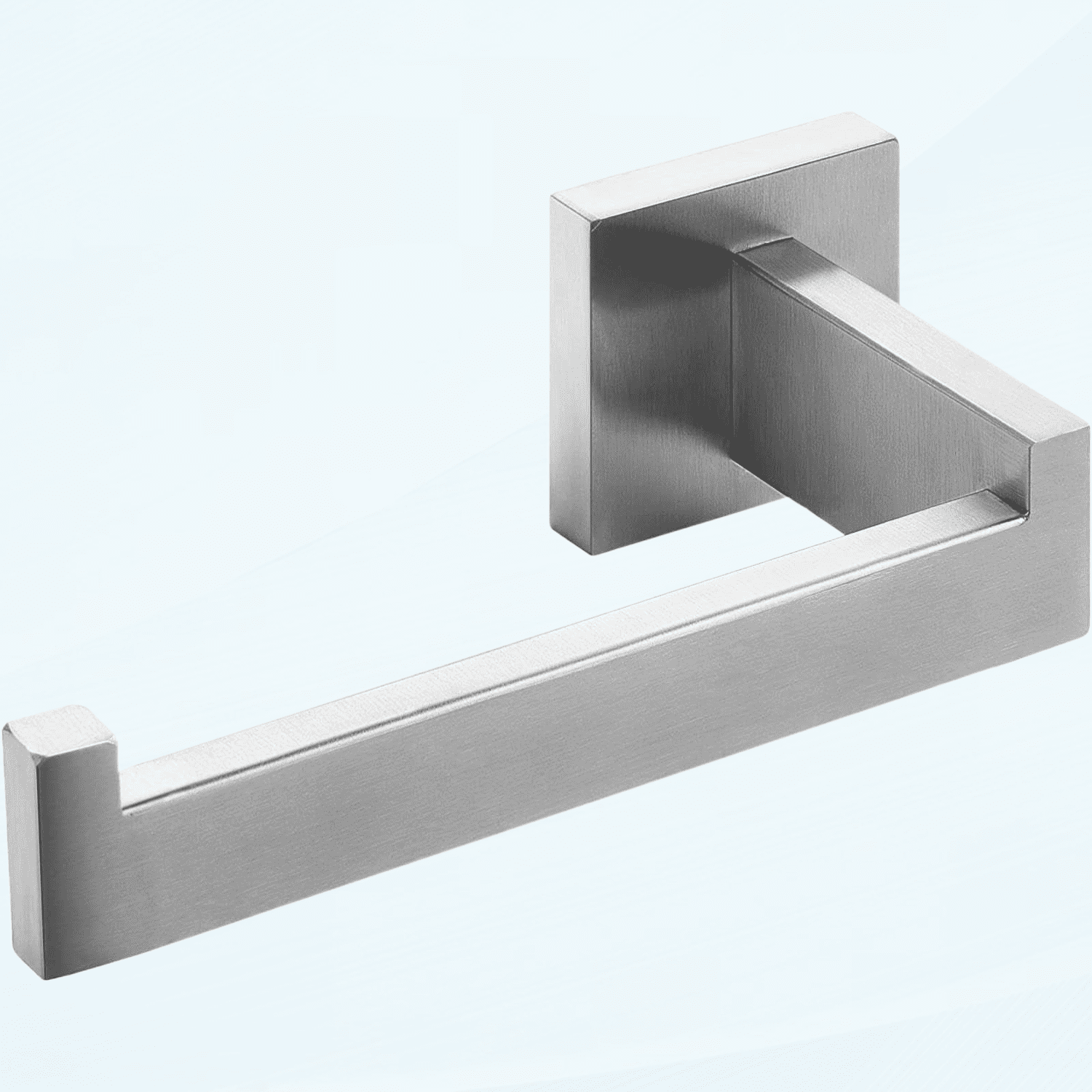 Brushed Nickel Toilet Paper Holder Wall Mount Square Silver 304 Stainless Steel Toilet Paper Roll Holder for Bathroom Rustproof