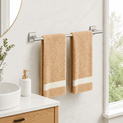 Brushed Nickel Towel Bar, 24 Inch Towel Racks for Bathroom