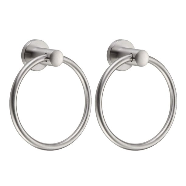 Brushed Nickel Towel Ring Brushed Nickel Hand Towel Holder Stainless ...