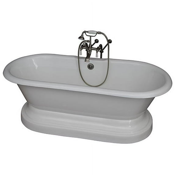 BarclayTub Kit 61"CI,Dbl Roll Top w/