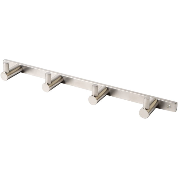 Brushed Nickel Wall Mounted 4 Prong Robe / Towel Hook