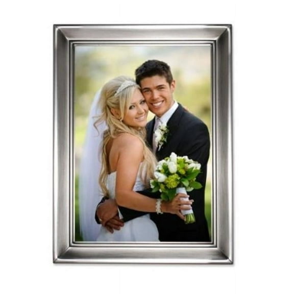Brushed Pewter 5x7 Metal Picture Frame