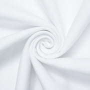 Brushed Polyester Wool Coating 59" Fabric By The Yard   Soft Wool-Like For Coats, Jackets, Winter Apparel, Cloaks & Scarves White, 1 Yard