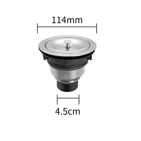 Brushed S Shaped Stainless Steel Kitchen Sink Drain Pipe with PP for Pull Up