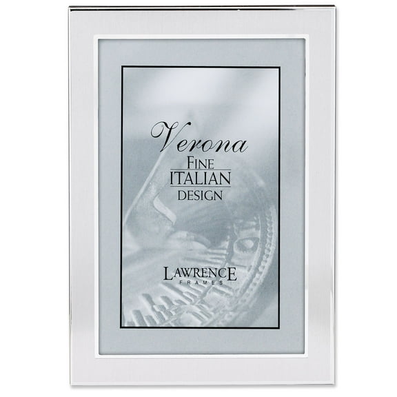 Brushed Silver 4x6 Metal Picture Frame
