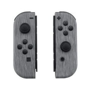 Brushed Silver Switch Custom Joy-Cons Controllers Soft Touch Finish Unique Design