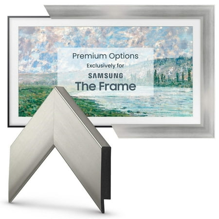 Frame My TV.com - Deco Premiere Bezel for Samsung the Frame TV - 85" - Burlwood