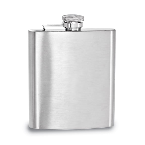 CGI Brushed Flask, Stainless Steel