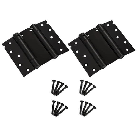 Brushed Steel Adjustable Spring Hinges Smooth Operate for Double Swing door