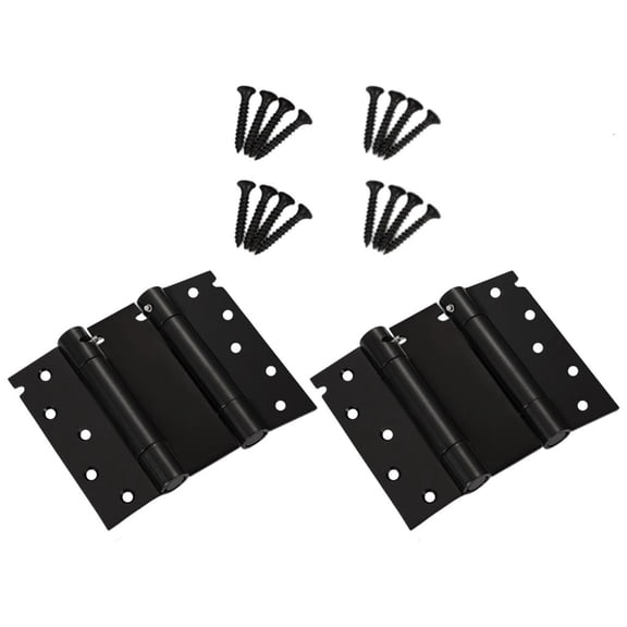 Brushed Steel Adjustable Spring Hinges Smooth Operate for Double Swing door