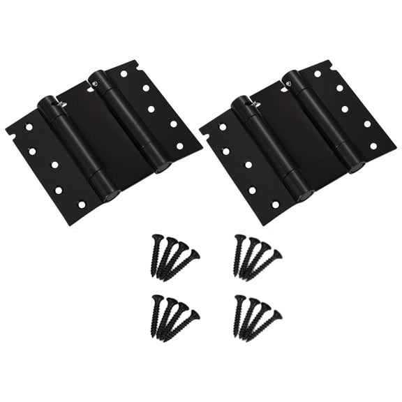 Brushed Steel Adjustable Spring Hinges Smooth Operate for Double Swing door