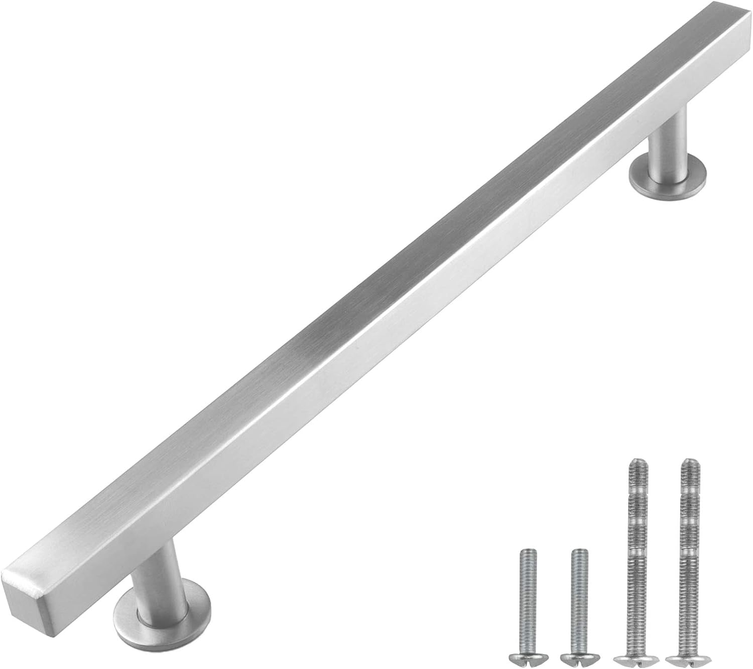 Brushed T Bar Handle Pull — 71/2" (192Mm) Hole Centers, 10" Overall