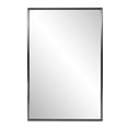 thumbnail image 1 of Brushed Titanium Rectangular Wall Mirror, 1 of 5