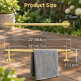 Wall Moount Rack Brushed Towel Bar 18 Inch Rack For Bathroom Wall-mounted - Walmart.com