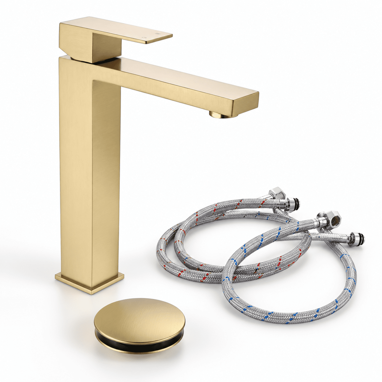 Brushed Vessel Sink Faucet Tall Bathroom - Walmart.com