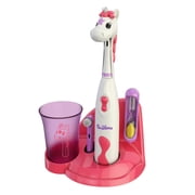 Brusheez Kids  Electric Toothbrush Set - Safe & Effective for Ages 3+ Parent Tested & Approved with Gentle Bristles, 2 Brush Heads, Rinse Cup, 2-Minute Timer, Storage Base Sparkle the Unicorn