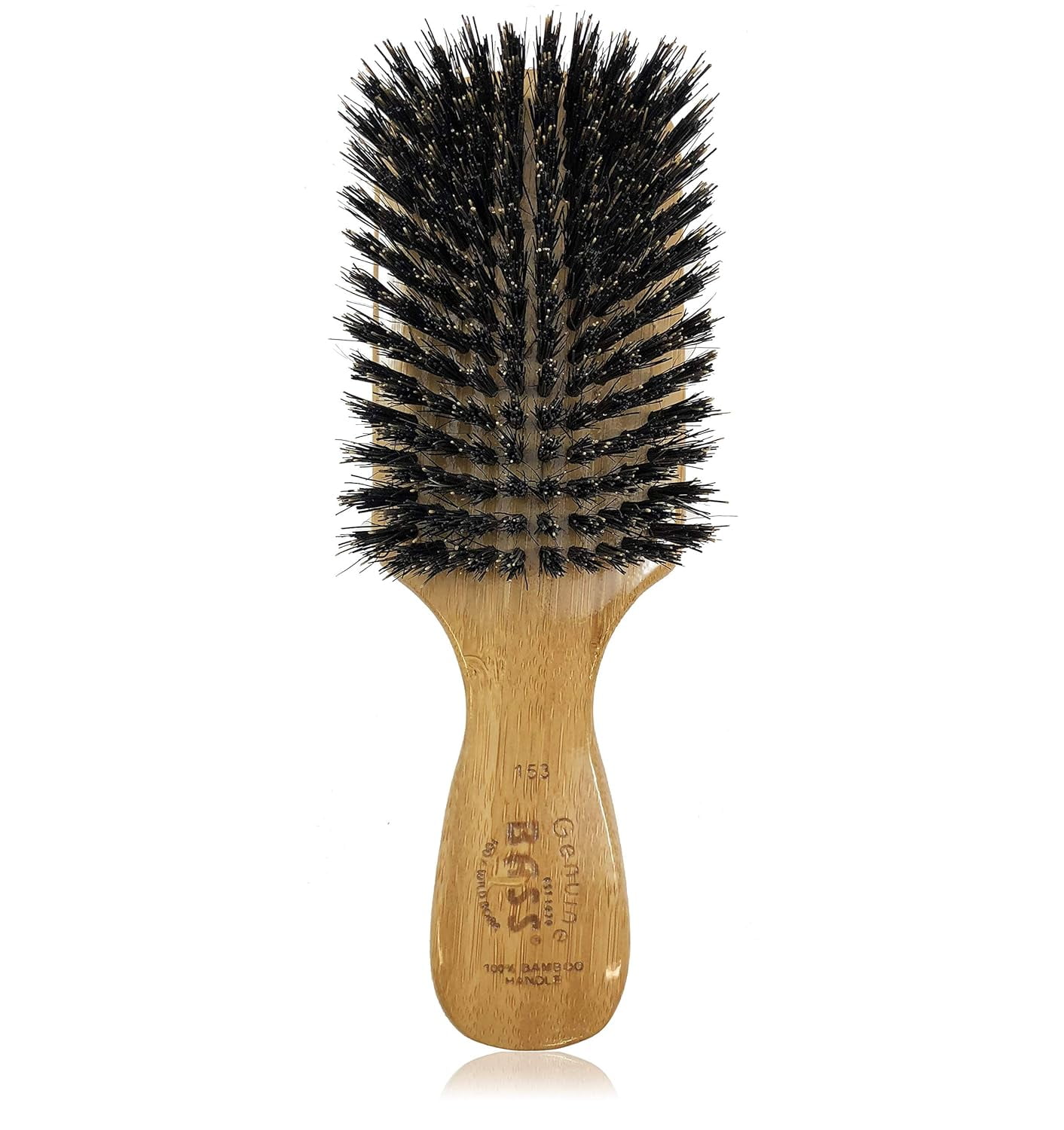 Brushes 100% Wild Boar Bristle Classic Men's Club Hair Brush, with 100% ...