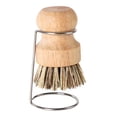 thumbnail image 1 of Brushes Natural Dish Scrubber With Racks Wooden Dishwashing Brush For Washing Dishes Pots Pans And Scrub Brush Multifunctional Cleaning Brush With Rack For Organization, 1 of 4