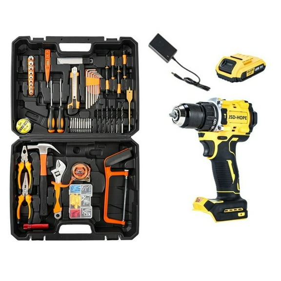 Brushless Cordless Drill/Driver, Multi-Function Lithium-ion Electric Screwdriver for Home Use
