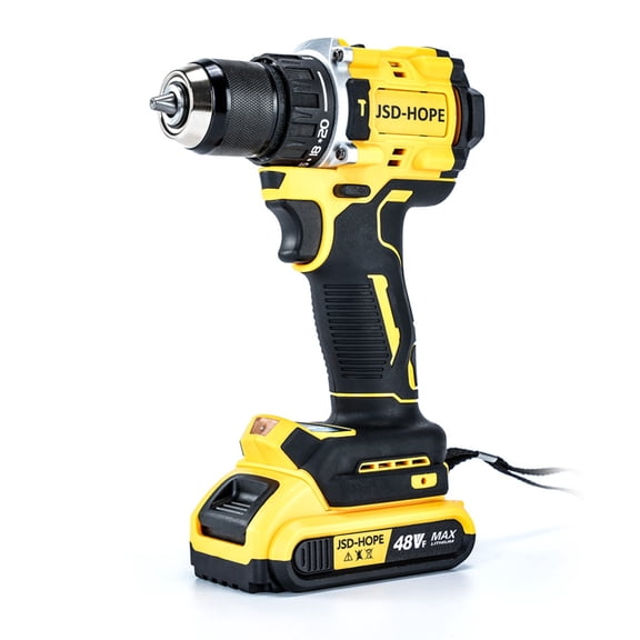 Brushless Cordless Drill&Electric Screwdriver-21V Lithium-Ion Rechargeable Multi-Function Home Power Tool with 1/4" Hex Chuck, Compact Design for DIY Projects