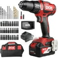 Brushless Cordless Hammer Drill 20V, 531 in.lbs, 36000 BPM, 1/2