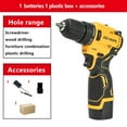 thumbnail image 1 of Brushless Cordless Impact Drill/Driver, High Torque Lithium-ion Electric Screwdriver, 1 of 6