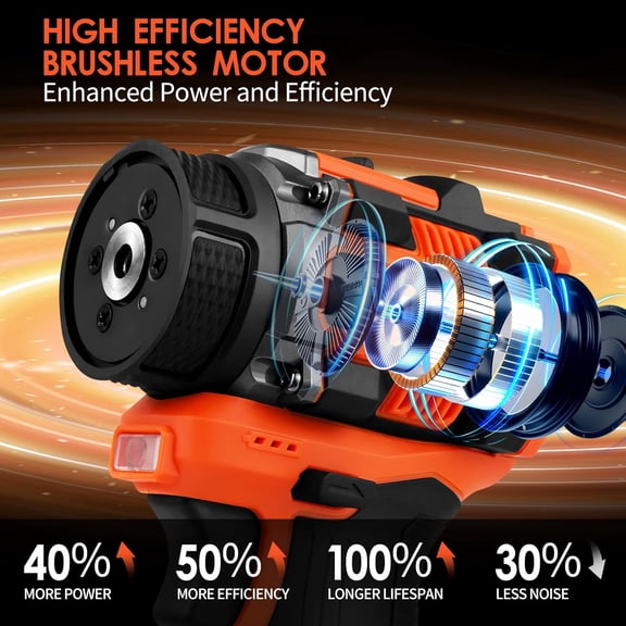 Brushless Cordless Polisher, 3 Inch Buffer & Sander Kit with 2 Variable Speeds and 3.0Ah Battery for Car Detailing