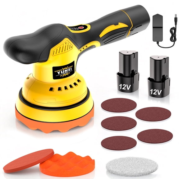 Brushless Cordless Polisher, Adjustable Speed Surface Care Tool for Auto & Household Use
