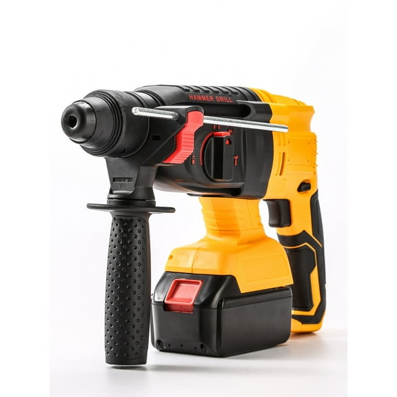 Brushless Cordless Rotary Hammer Drill-3-in-1 Heavy Duty Lithium-Ion Electric Hammer for Concrete Demolition, with Impact Drill&Chisel Functions, Wireless Charging Demolition Jackhammer