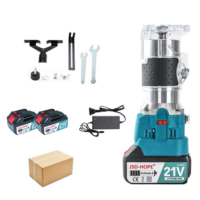 Brushless Cordless Router, Mini Portable Wood Trimmer and Engraving Machine