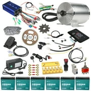 Brushless DC Motor 3000W 72V High Power Electric Motor Kit with Controller,LCD Screen, Pedal, 12v 20ah Battery for Scooter, Go Kart Motor Kit Complete Upgrade Buggy Golf Cart DIY