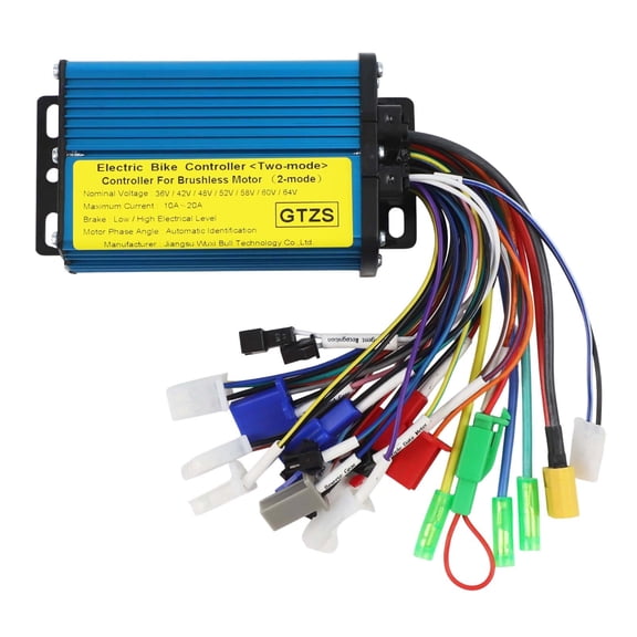 Brushless DC Motor Controller 36V 48V 600W 800W 6 Tube Speed Controller for Electric Bike Scooter Bicycle E-Bike with Current Limit Protection