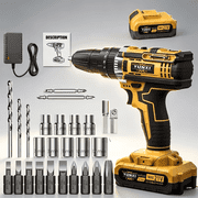 Brushless Drill Set,Cordless Electric Drill, Multifunctional Screwdriver Impact Drill, Cordless Design, Suitable For Industrial Furniture Installation Scenarios