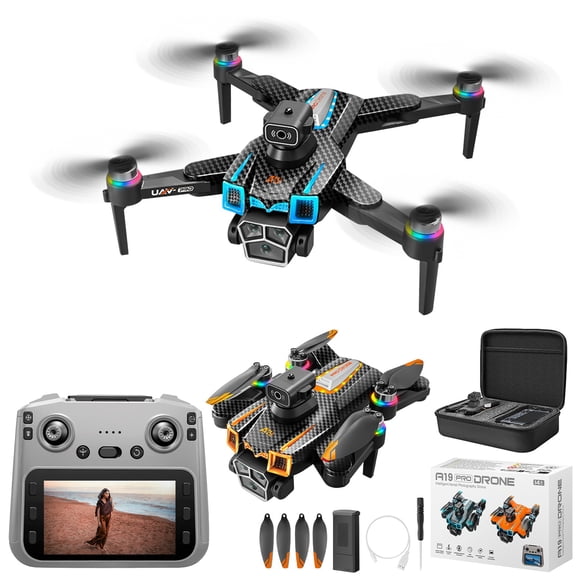 Brushless Drone w/ 5.9" Display & 1080P ESC Camera - Altitude Hold, Foldable, Gesture Control, 17 Min Flight, Indoor/Outdoor