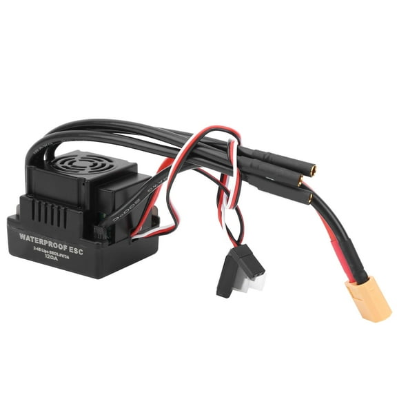Brushless ESC, RC Electric Speed Controller, 120A Waterproof Brushless ESC Electronic Speed Controller Accessory Fit for 1/8 RC Car RC Car(T Plug) Brushless Esc[XT60]