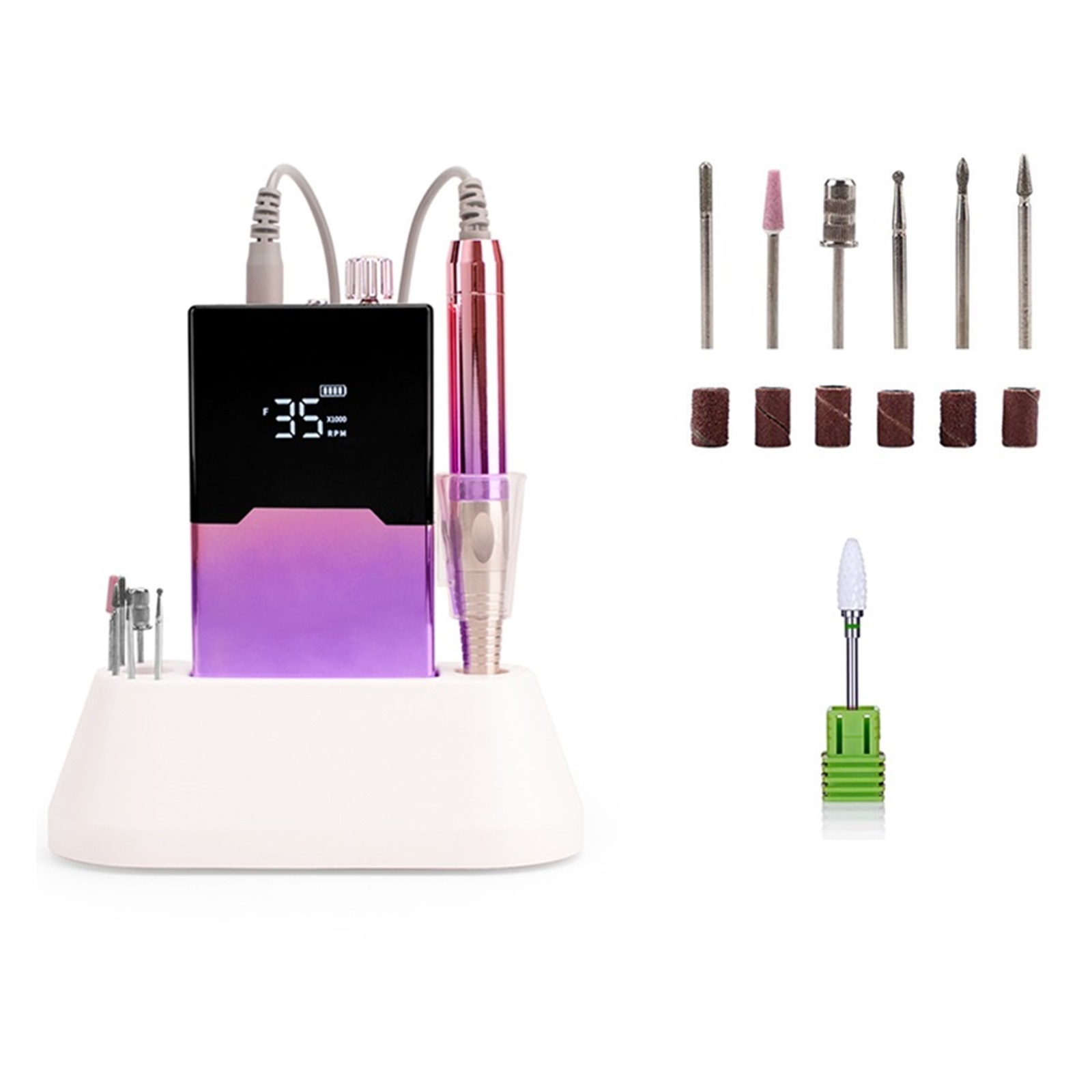 Brushless Electric Nail Sander 35000RPM Professional Portable Nail Drill For Polish Rechargeable Lathe Mill For Manicure