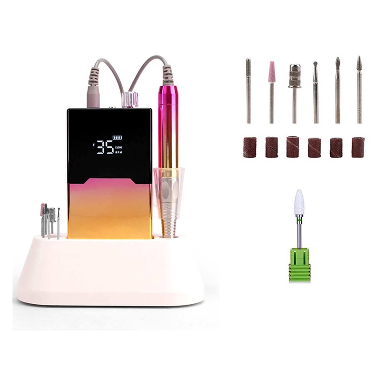 Brushless Electric Nail Sander 35000RPM Professional Portable Nail Drill For Polish Rechargeable Lathe Mill For Manicure