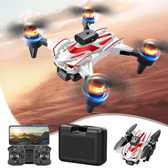 Brushless FPV Drone with Front and Bottom 1080P Cameras, 50x Zoom, 360° Flip, OpticalFlow Hover, 360° Obstacle Avoidance, Foldable Design Under 250g for Immersive Aerial Experience Adults