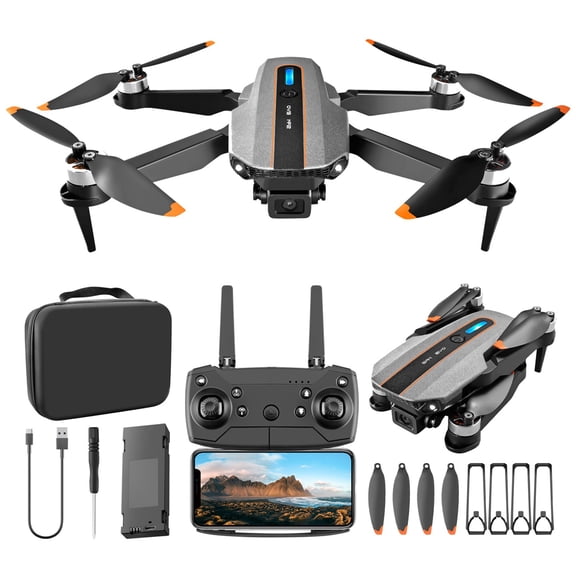 Brushless Fpv Drone With Dual Cameras, Wind Resistance, Headless Mode, Gesture Control And 360° Obstacle Avoidance For Adults And Beginners, 9.84X9.84X2.36In, 0.71Lb